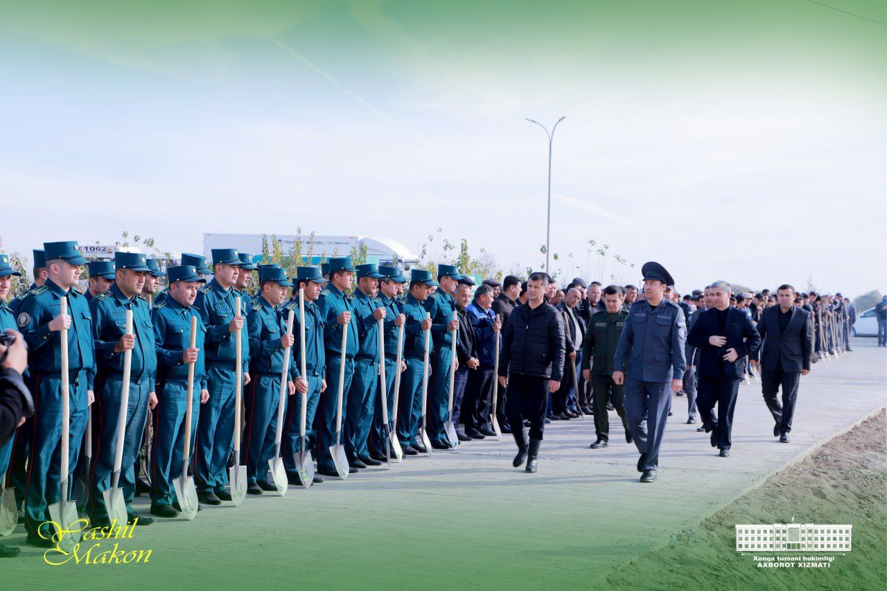 XONQA TUMANIDA "YASHIL MAKON" UMUMMILLIY LOYIHASI  DOIRASIDAGI TADBIRLAR...