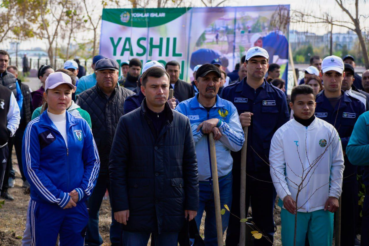 Yoshlar va sportchilar “Yashil makon” umummilliy loyihasida faol ishtirok etishdi