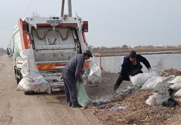 Xorazm viloyati Hazarasp tumanidagi barcha mahalla hududlarida obodonlashtirish va tozalash ishlari hamjihatlikda olib borilmoqda.