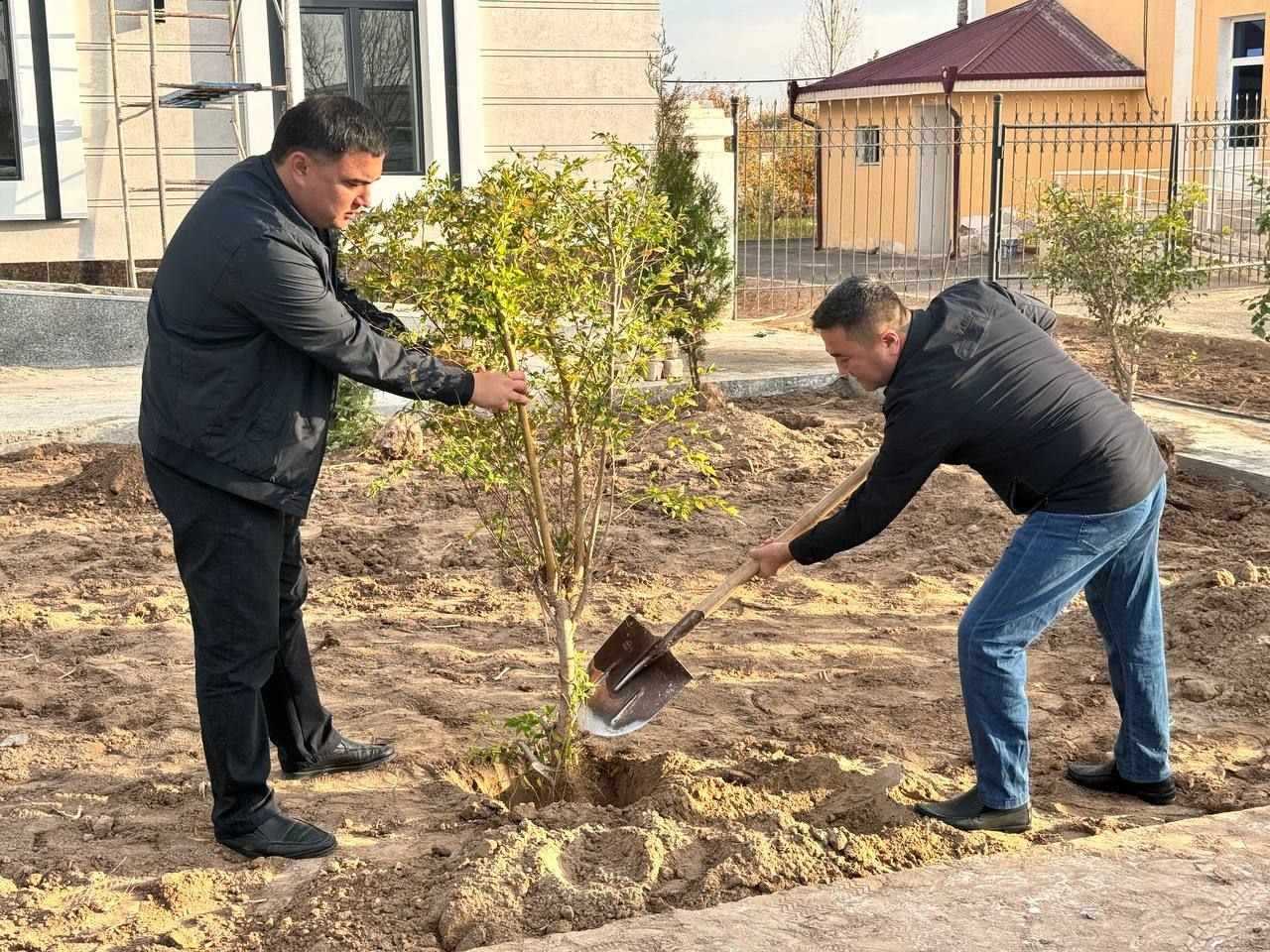 "Yashil makon" umummilliy loyihasi Shovot tumani bo‘ylab davom etmoqda